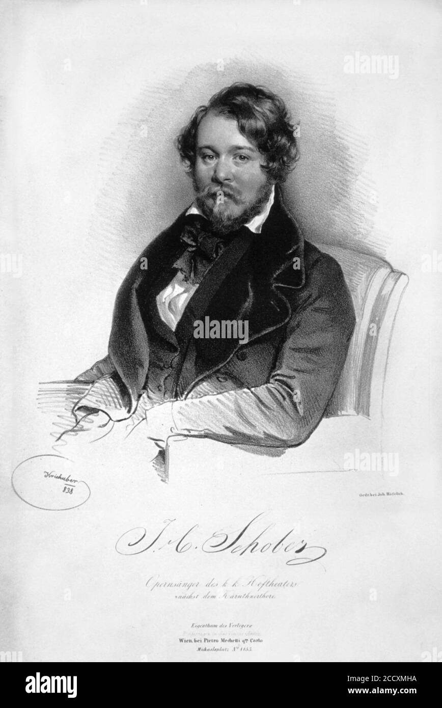 Johann Carl Schober Litho. Foto Stock