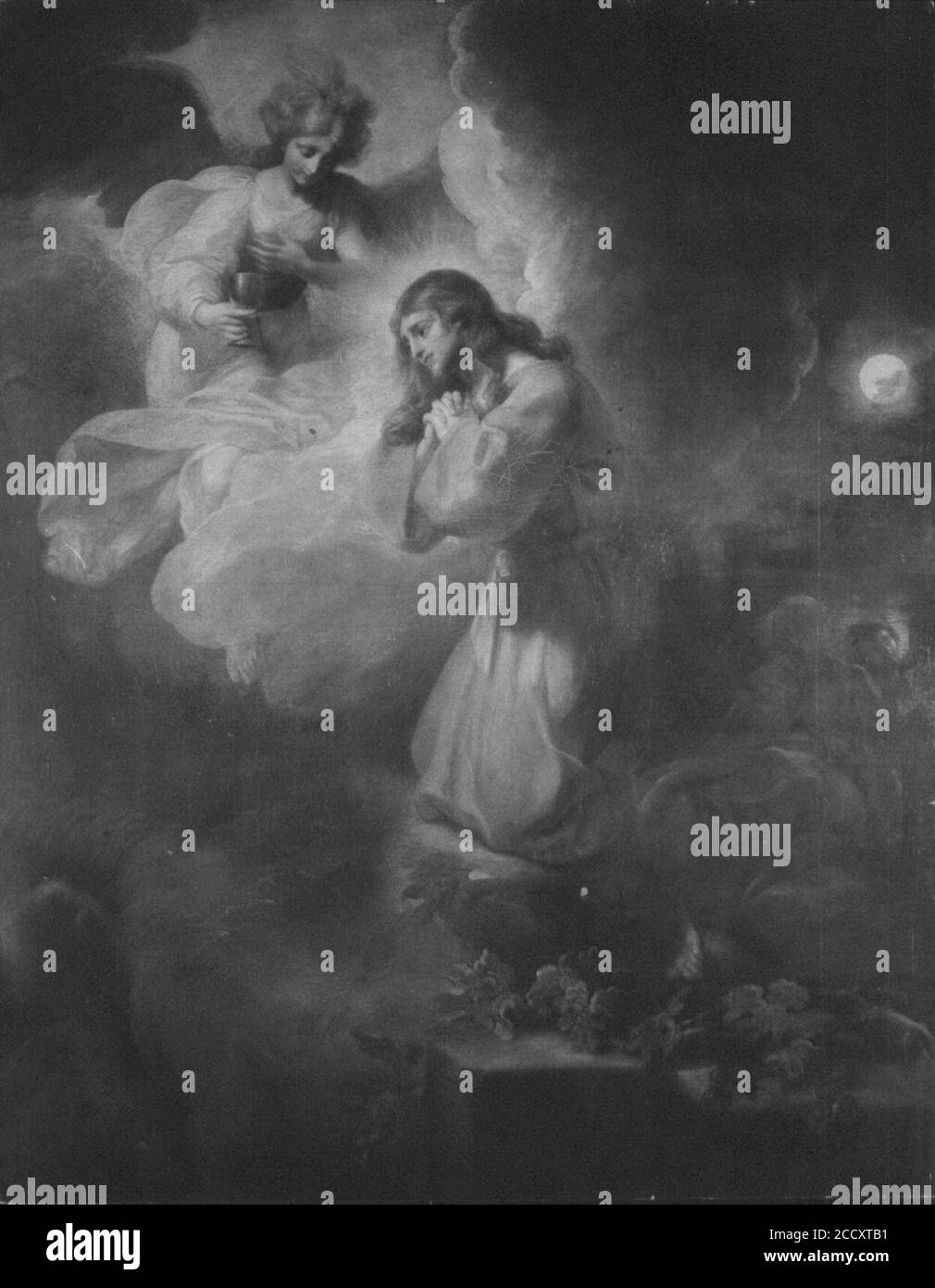 Johann Heinrich Ramberg (1763-1840) - Cristo nel Giardino Foto Stock