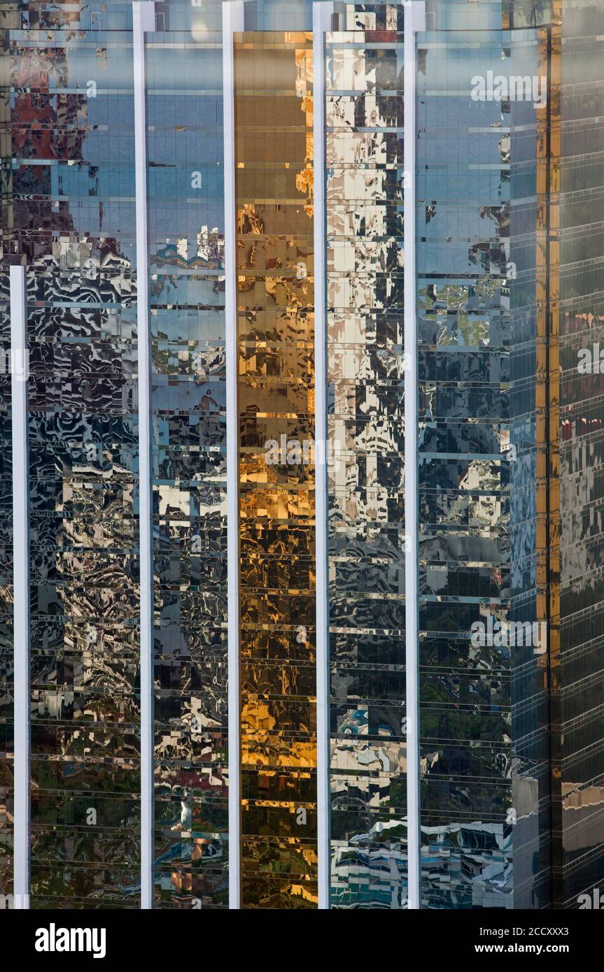 Facciata, grattacieli su Balboa Avenue, Panama City, Panama Foto Stock