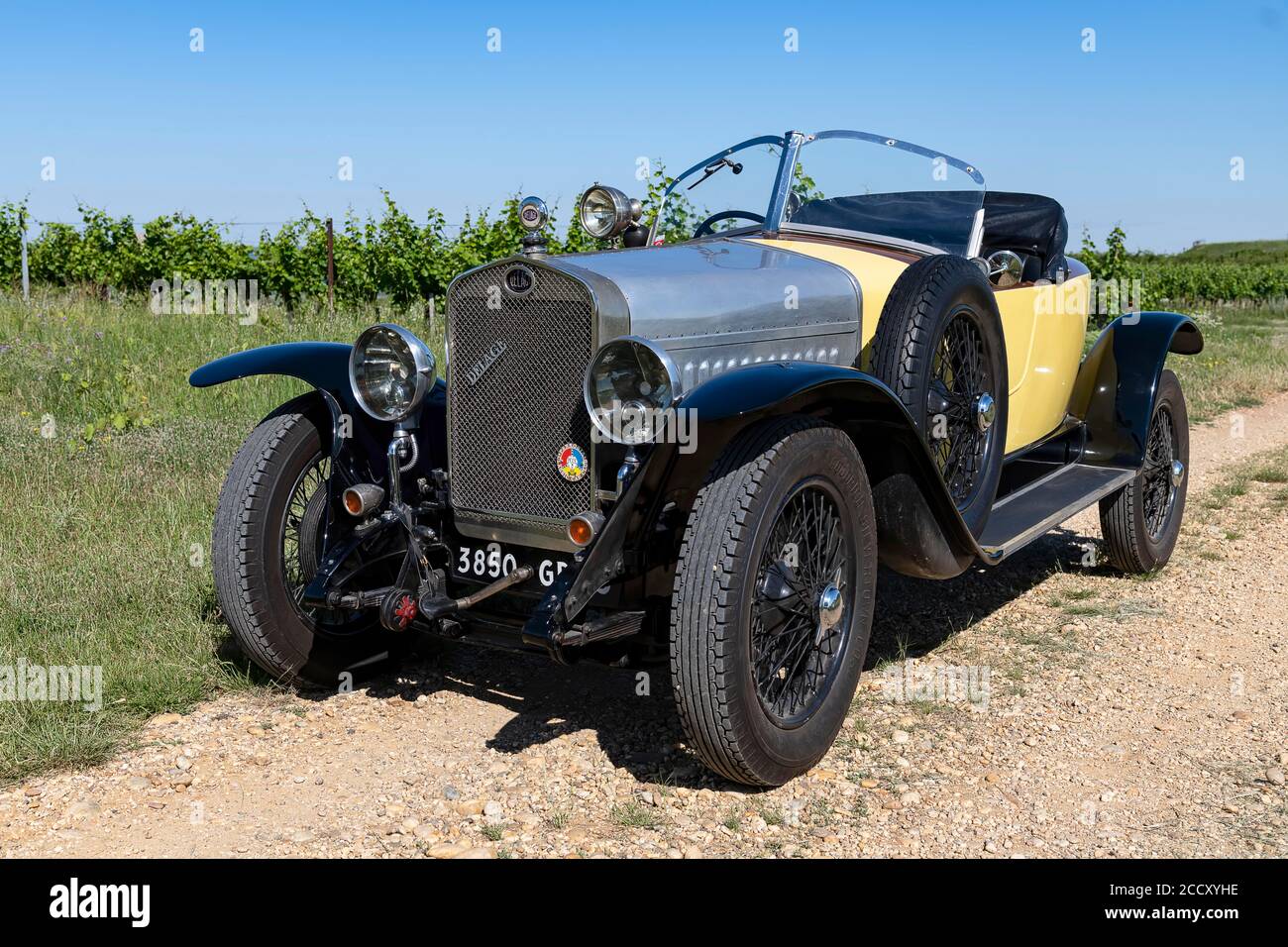 Oldtimer Delage DISS, Roadster, costruito 1925, 4 cilindri, capacità 2121 ccm, potenza 50 CV, max 120 km/h, 4 marce avanti, 1 retromarcia, Austria Foto Stock