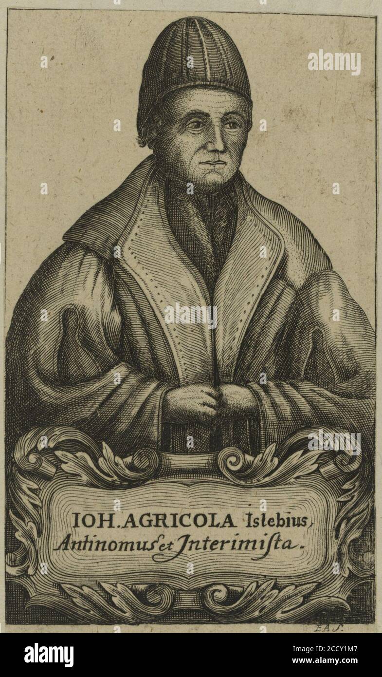Johannes agricola Islebius. Foto Stock
