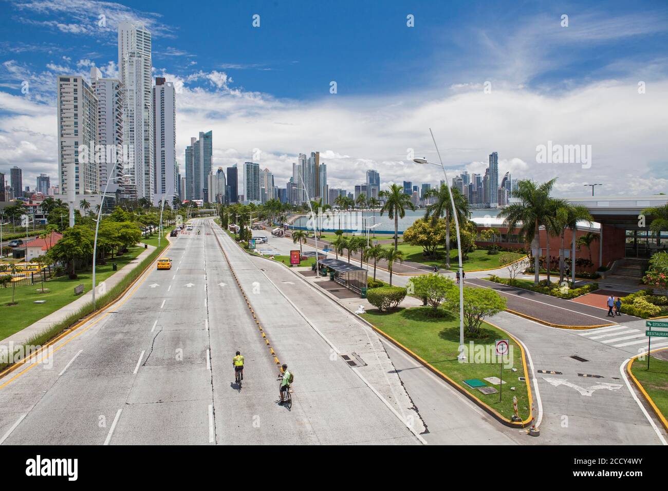 Balboa Avenue, Panama City, Panama Foto Stock