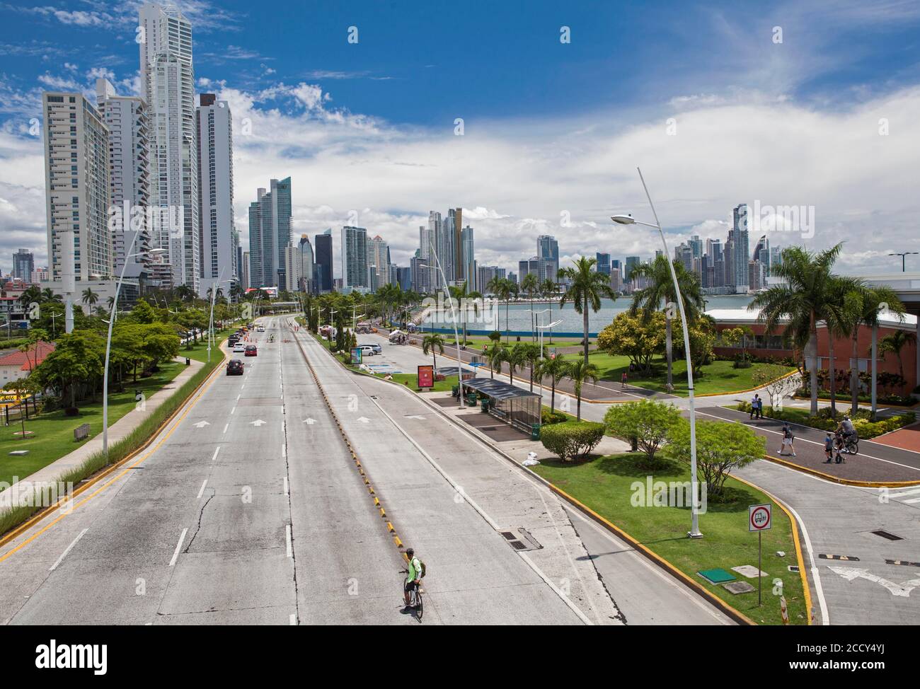 Balboa Avenue, Panama City, Panama Foto Stock
