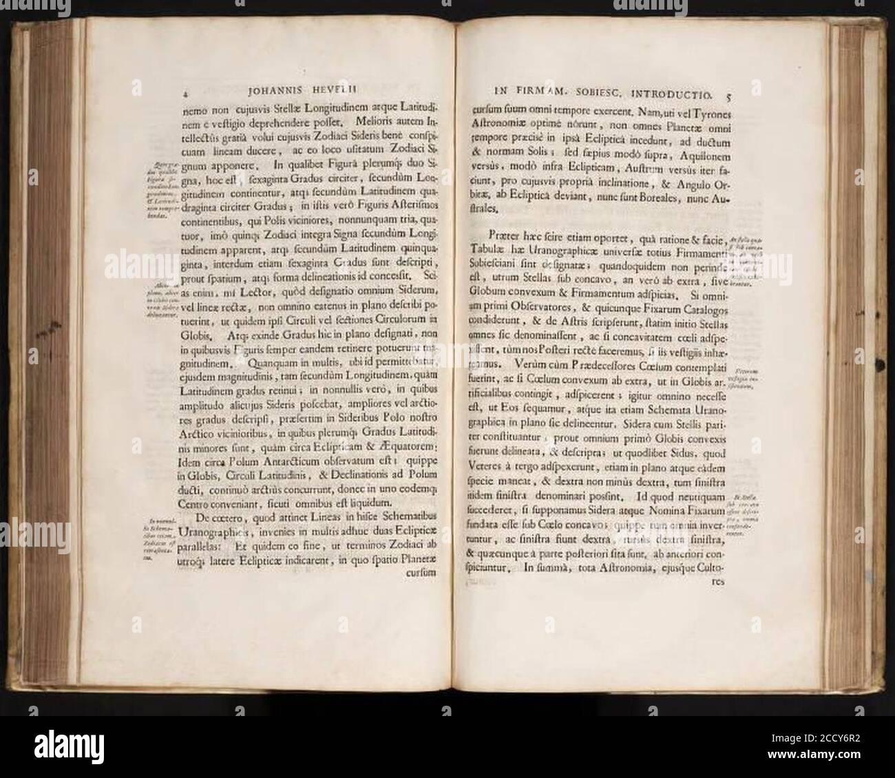 Johannes Hevelius - Prodromus Astronomia - Volume III ‘Firmamentum Sobiescianum sive uranographia‘ - Introduzione pag. 3. Foto Stock