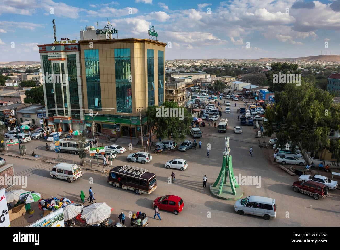 Vista su Hargeisa, Somaliland, Somalia Foto Stock
