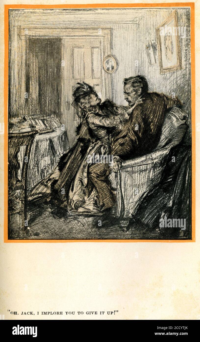 Illustrazione da 'la Valle della paura': 'OH, Jack, ti imploro di rinunciare!' Foto Stock