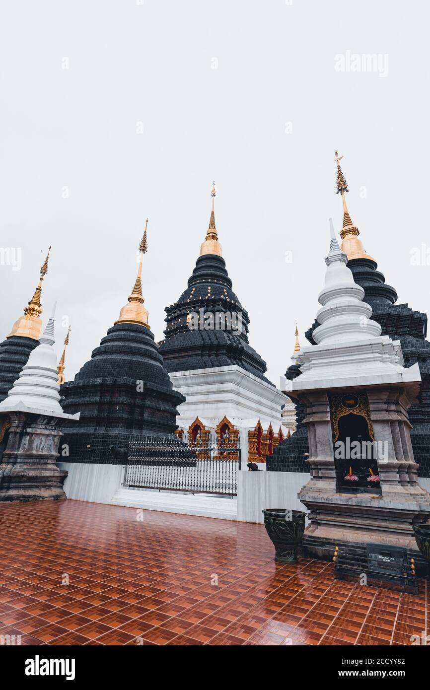 Thailand Temple-Wat Ban Den Chiang mai Pagode e templi Foto Stock