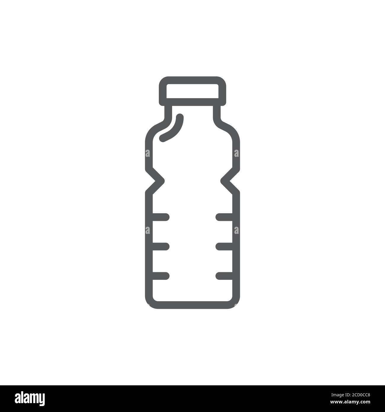 Simbolo dell'icona del vettore acqua isolato su sfondo bianco Illustrazione Vettoriale