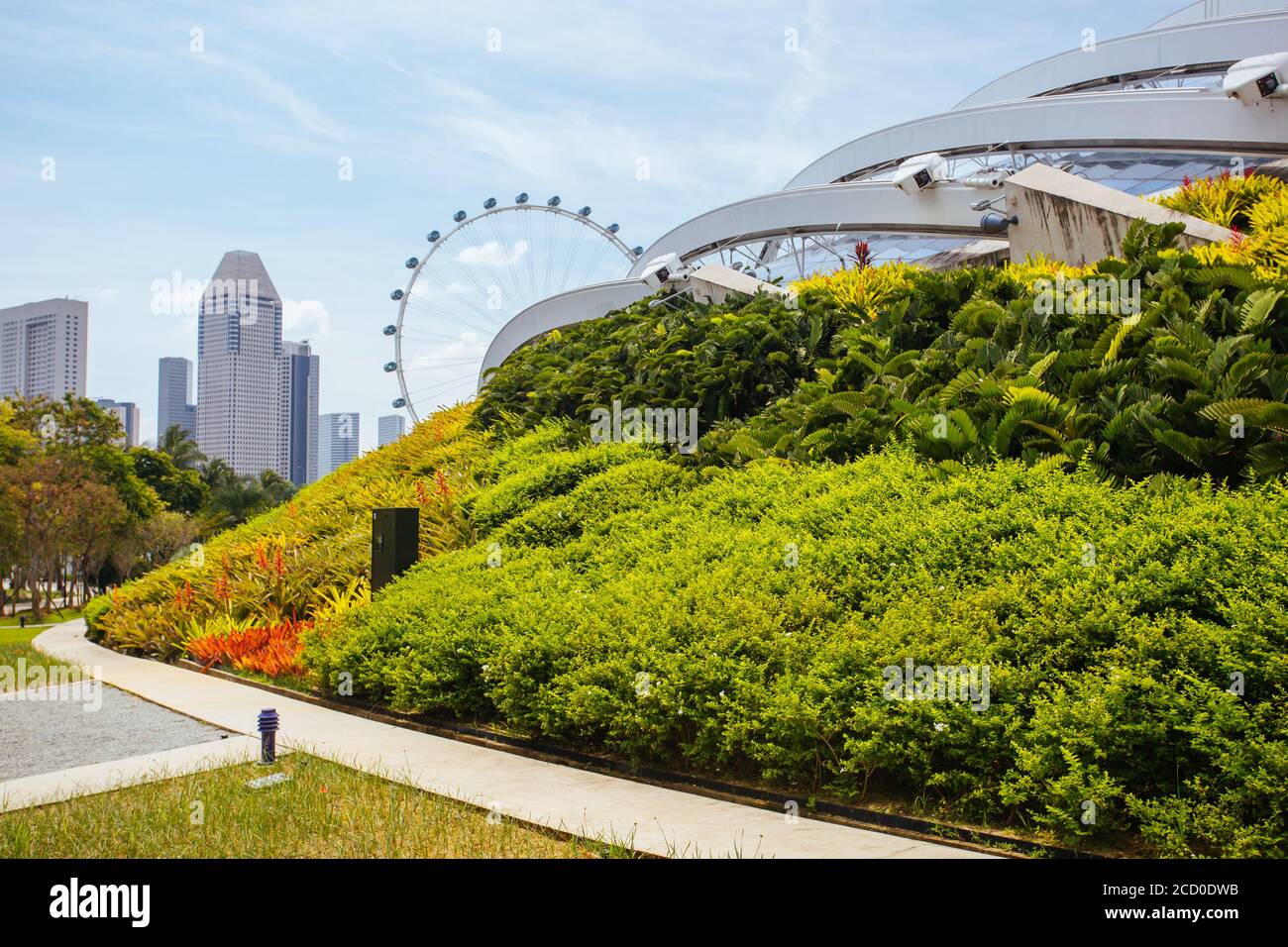 Giardini presso la Baia di Singapore Foto Stock