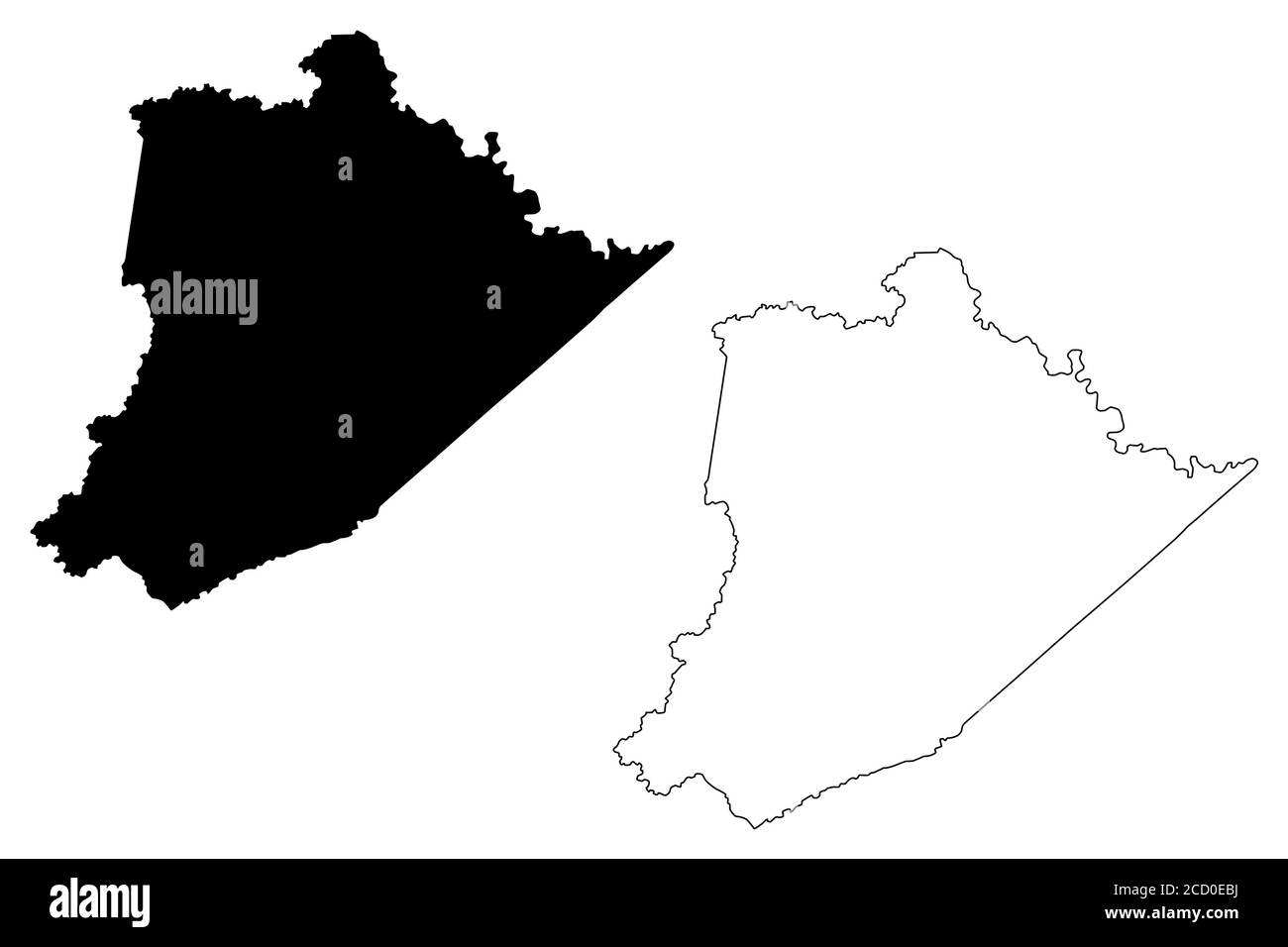 Pike County, Kentucky (contea degli Stati Uniti, Stati Uniti d'America, Stati Uniti, Stati Uniti, Stati Uniti) mappa vettoriale, tracciare mappa Pike Illustrazione Vettoriale