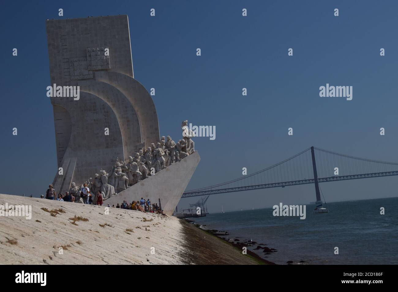 Monumenti portoghesi per la storia della navigazione Foto Stock