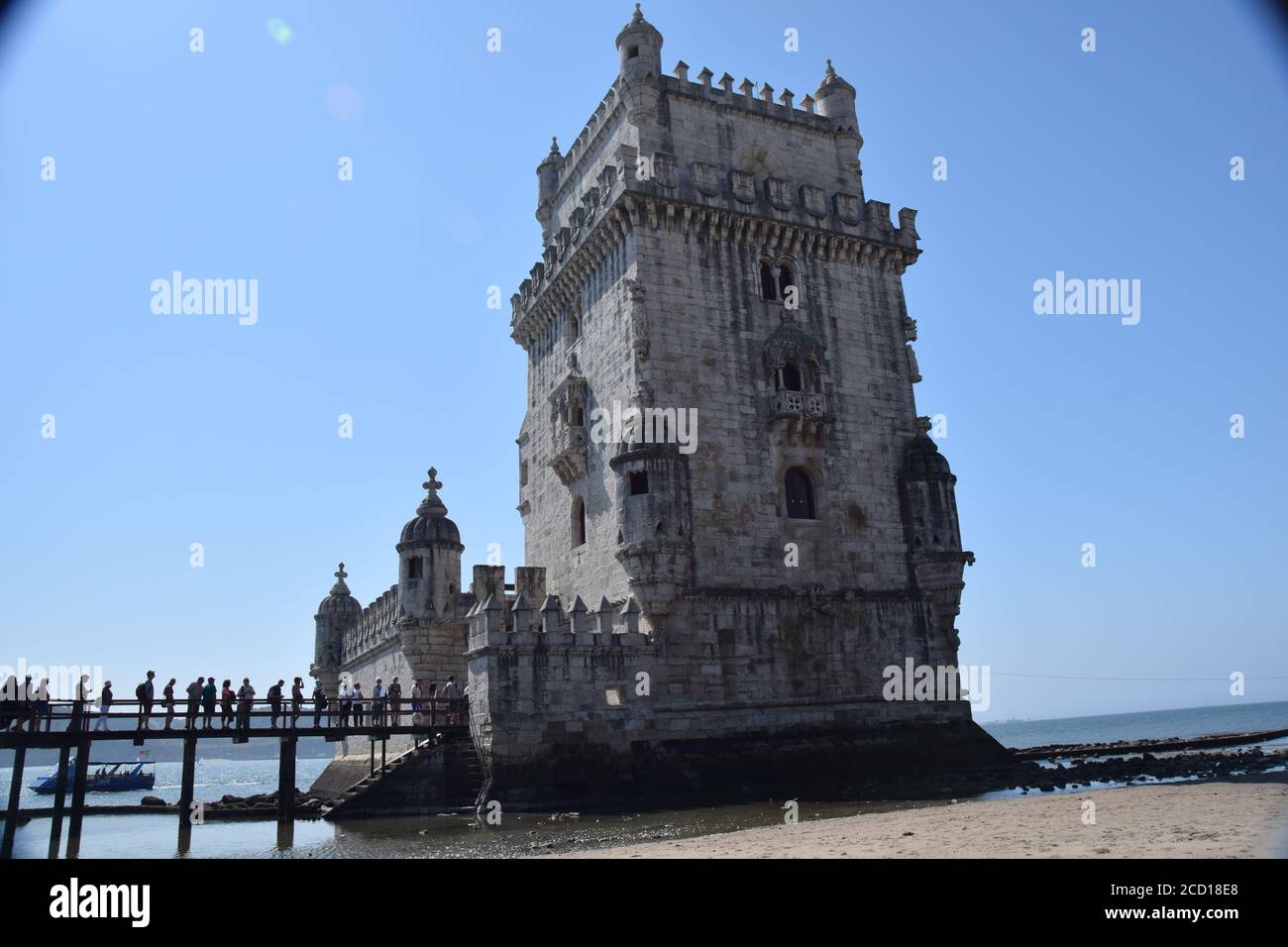 Torre de Belem Torre di Belem Lisboa Lisbona Portogallo turismo Foto Stock