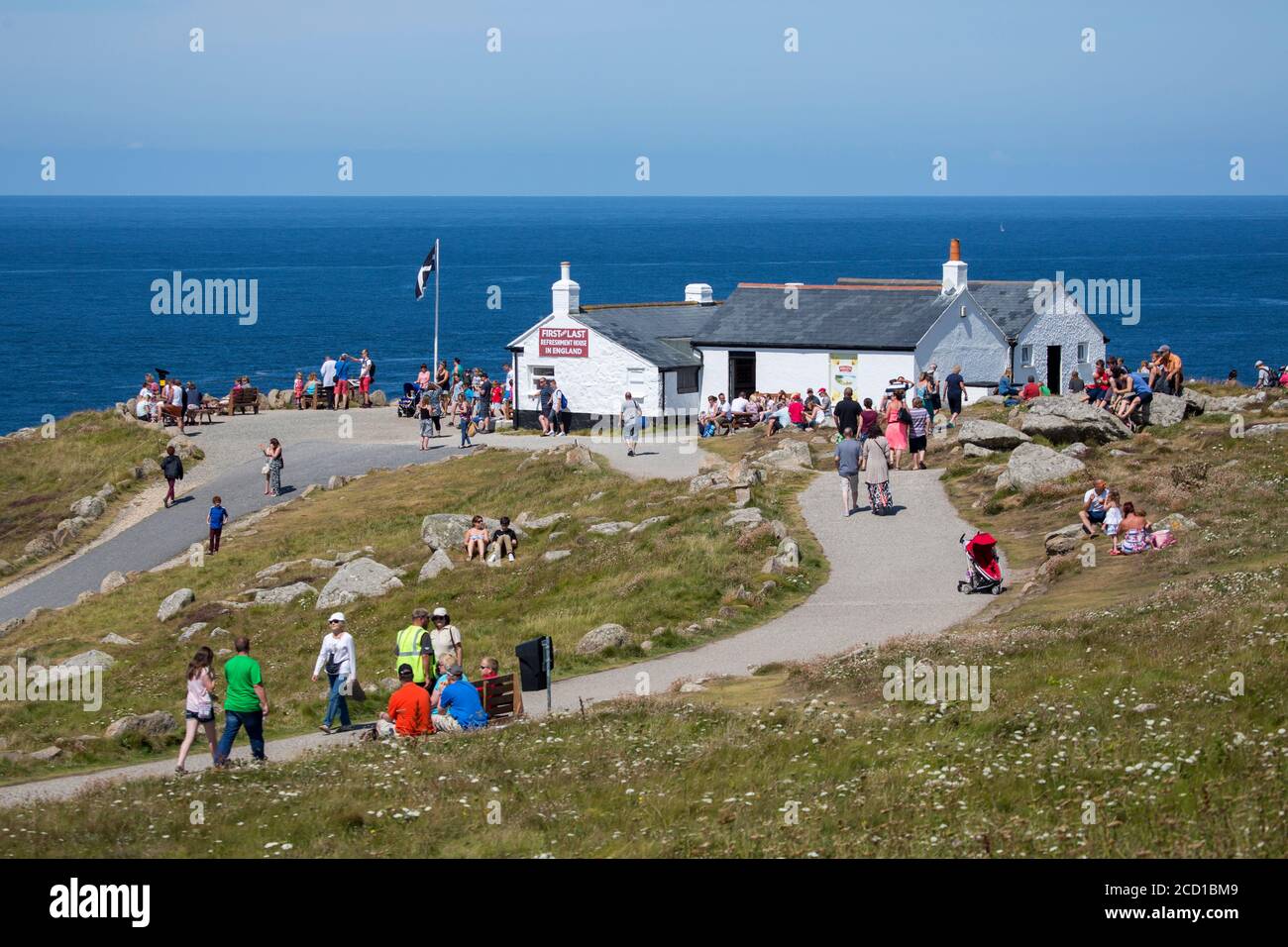 Land's End; Summer; Cornovaglia; UK Foto Stock