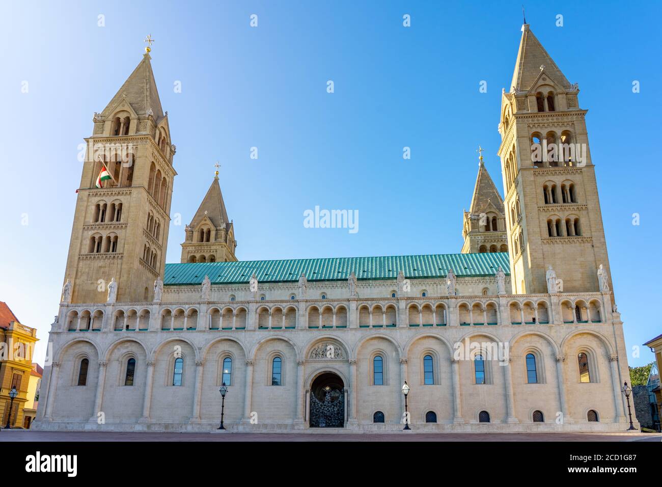 Basilica di San Pietro e San Paolo, la Cattedrale di Pecs in Ungheria Foto Stock