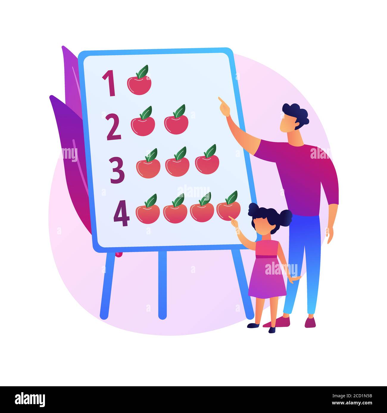 Illustrazione vettoriale del concetto astratto dei dads moderni. Illustrazione Vettoriale