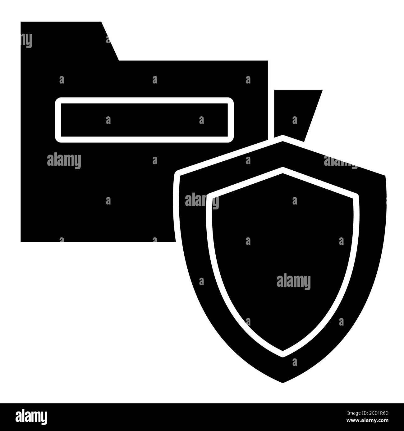 Protezione dei dati Data Analytics icona Glyph Foto Stock