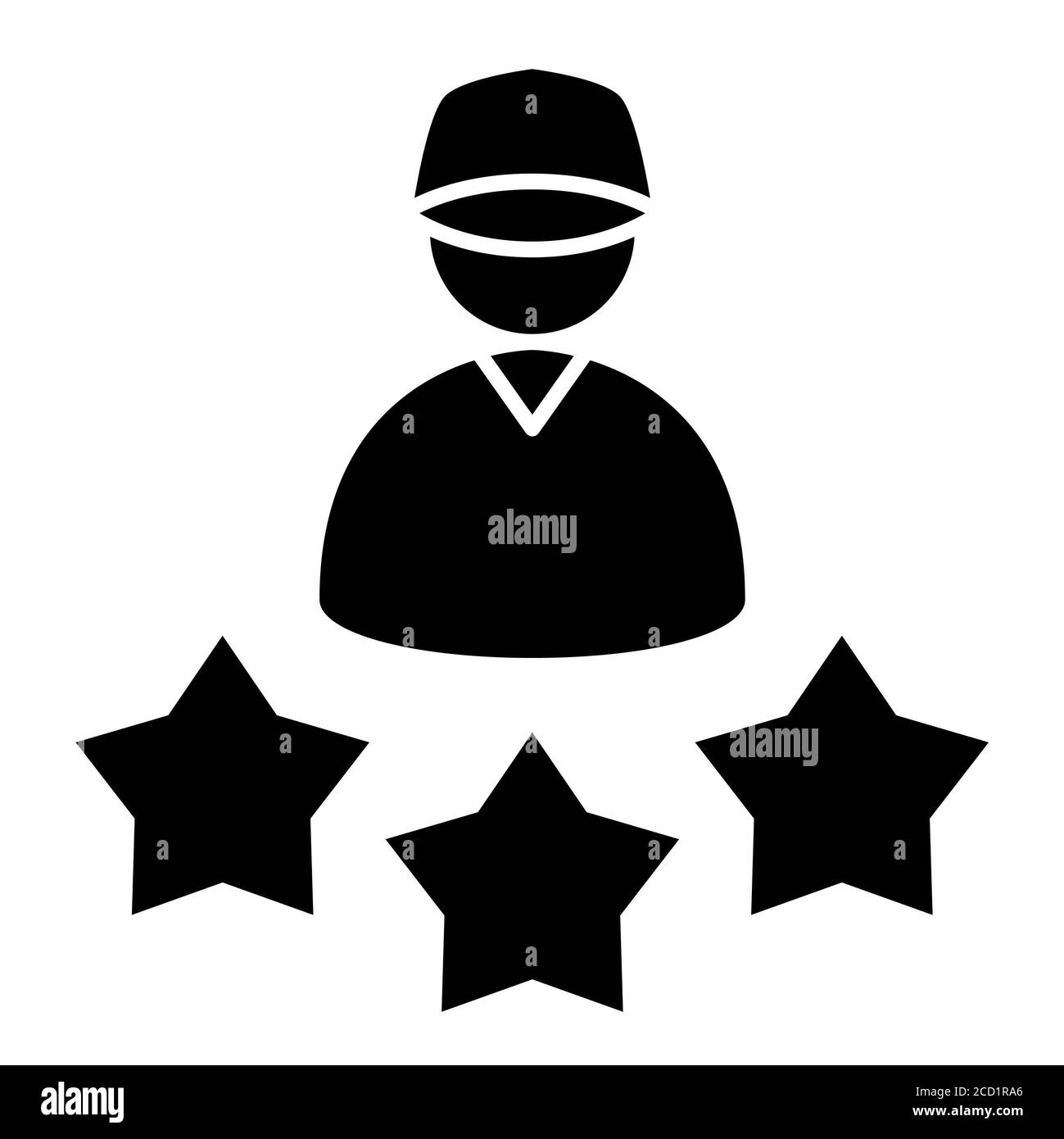 Vota l'icona Glyph del servizio di consegna Foto Stock