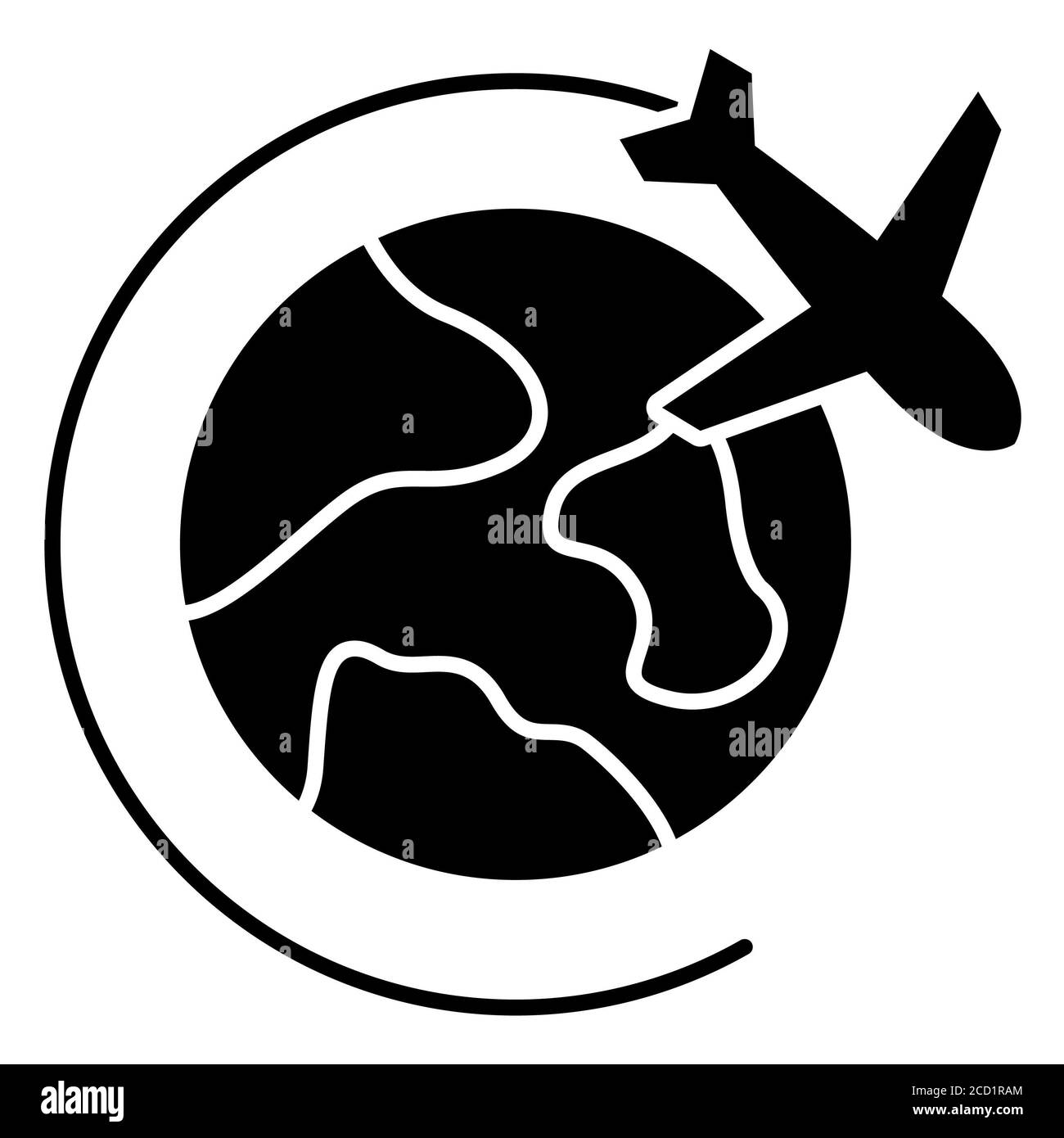 Icona Global Delivery Service Glyph Foto Stock