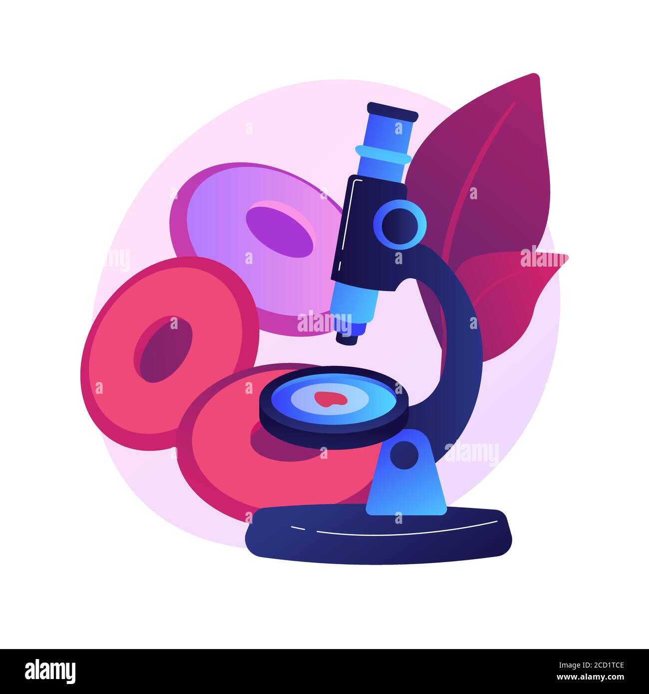 Illustrazione vettoriale del concetto astratto di screening dell'anemia. Illustrazione Vettoriale