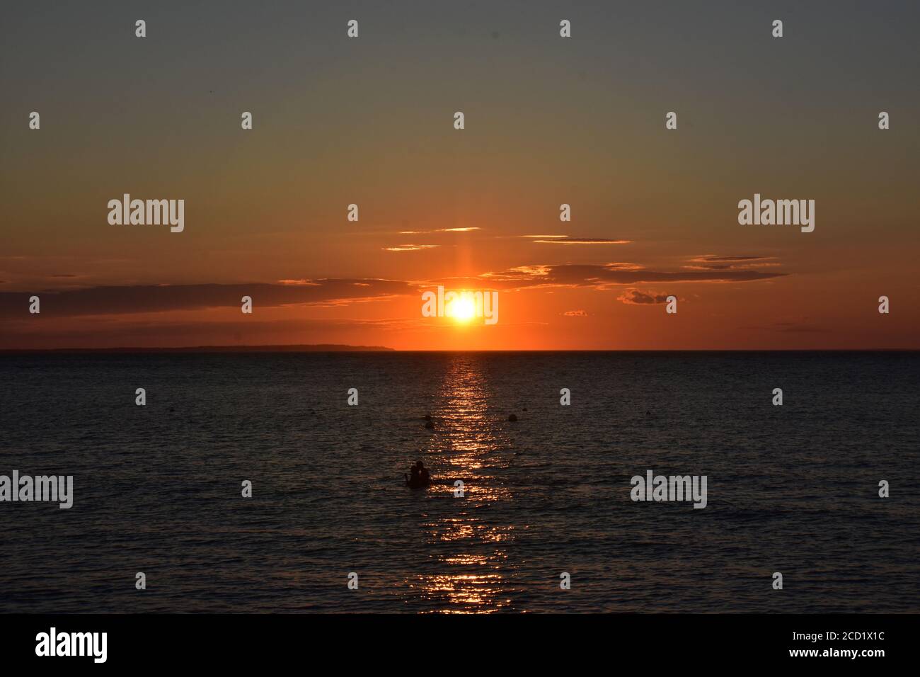 Sunset Beach Foto Stock