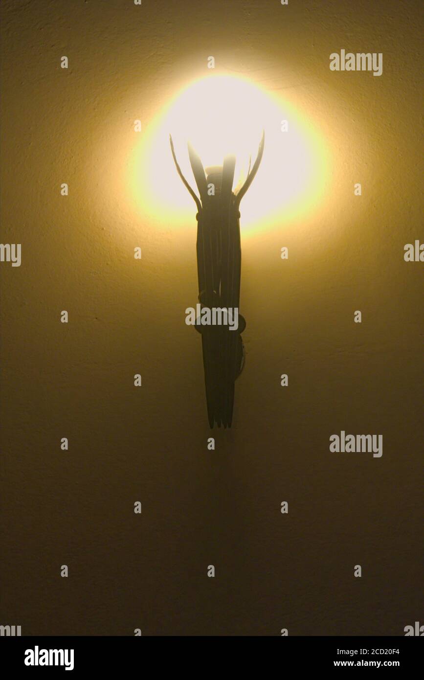 Una vecchia torcia elettrica Foto Stock