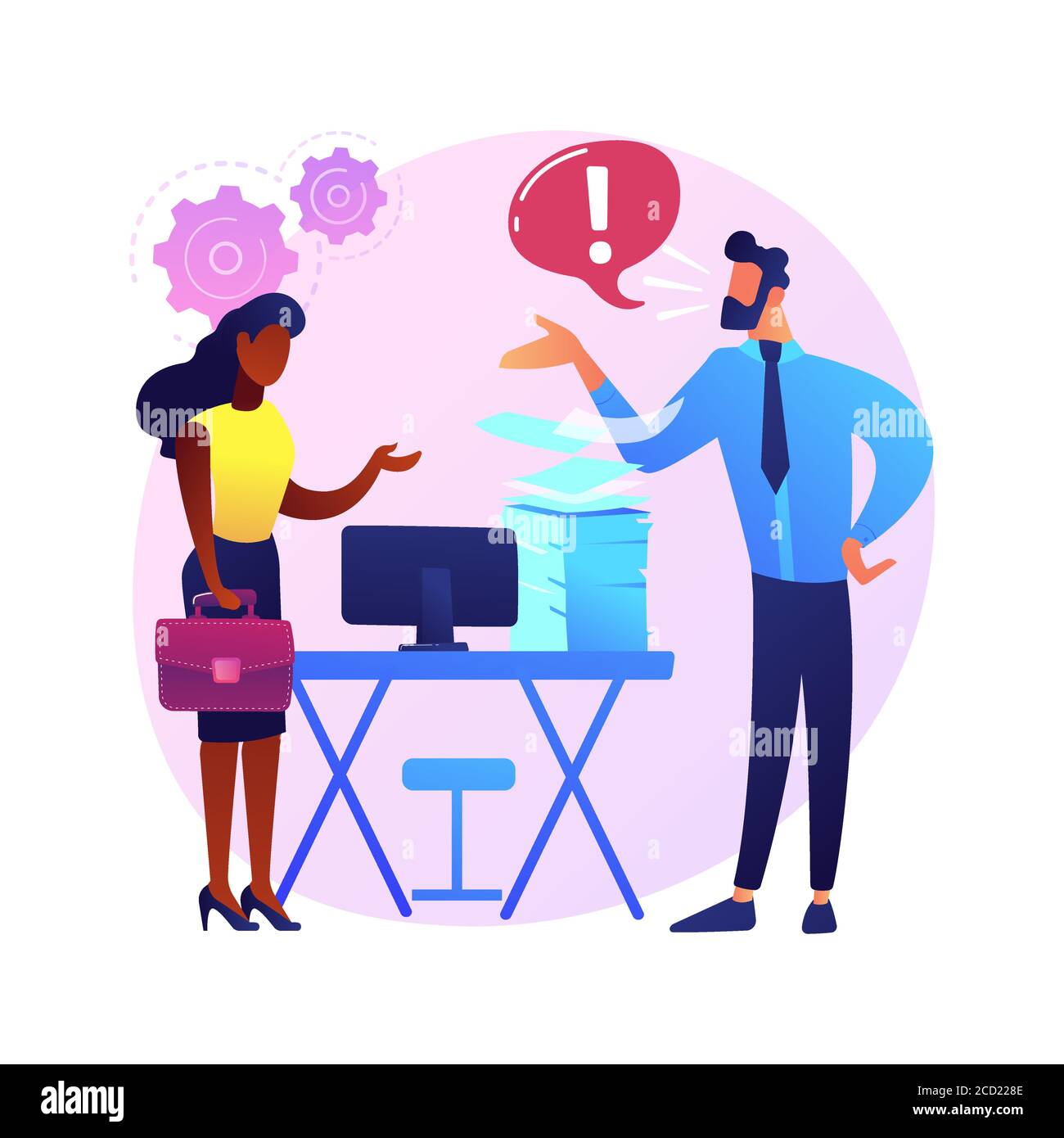 Discriminazione razziale concetto astratto illustrazione vettoriale. Illustrazione Vettoriale