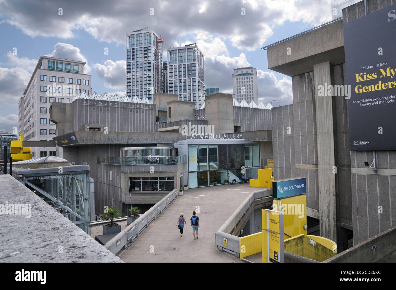 The Hayward Gallery, Southbank Center, South Bank, Londra, Inghilterra, Regno Unito Foto Stock