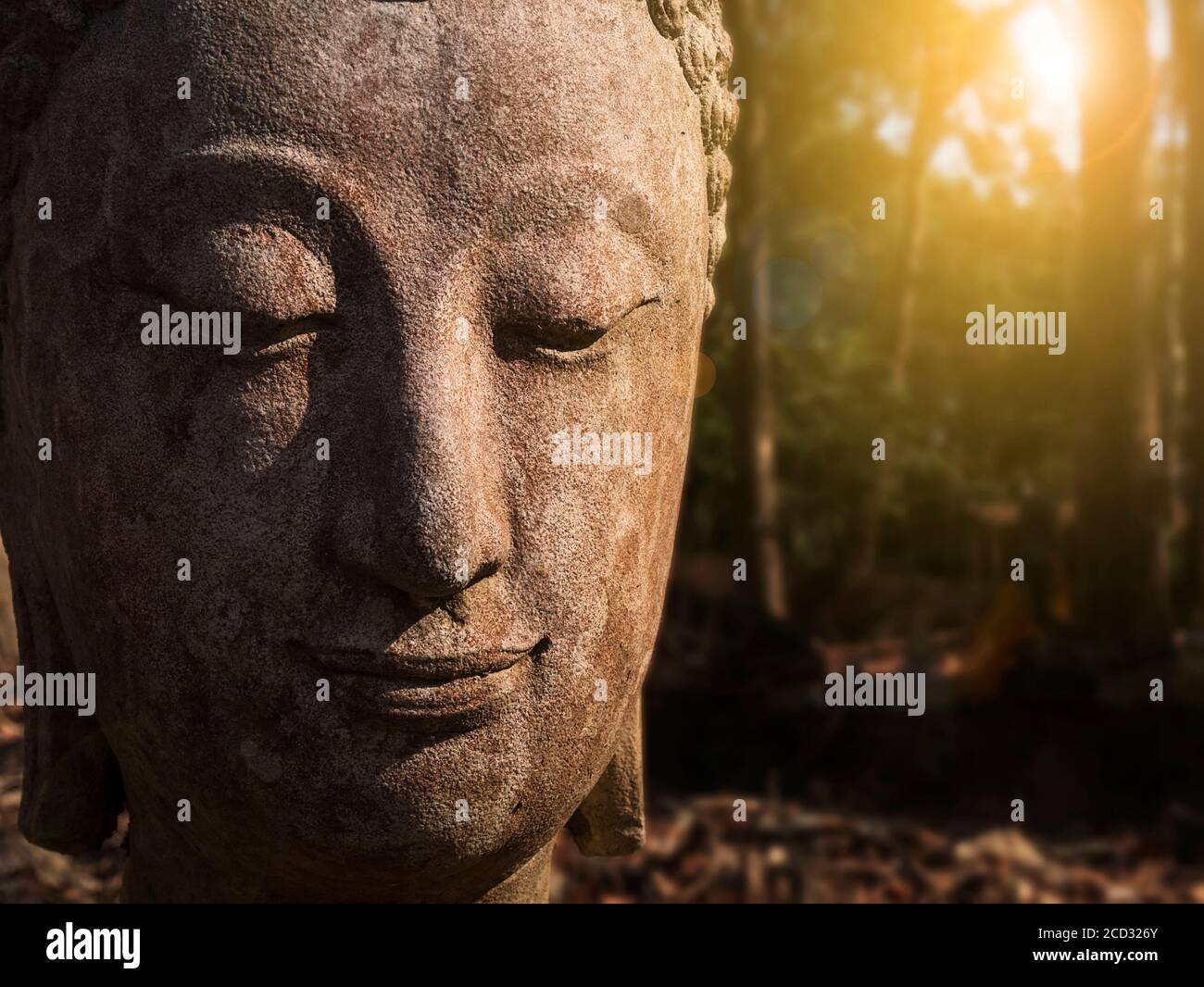 Culto della Thailandia, statua del Buddha, storia della Thailandia, statua del Buddha Tempio della Provincia di Chiang mai. Chiangmai Parco storico, Thailandia, Asia Foto Stock