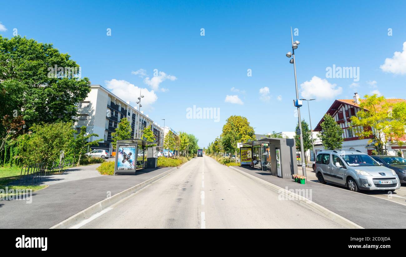 Fermata dell'autobus Balichon a Bayonne, Francia Foto Stock
