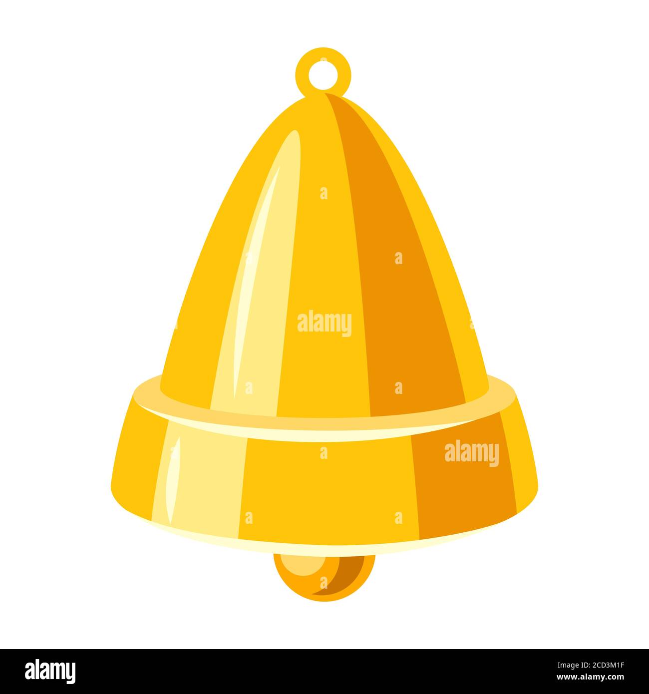 Illustrazione della campana dorata. Illustrazione Vettoriale