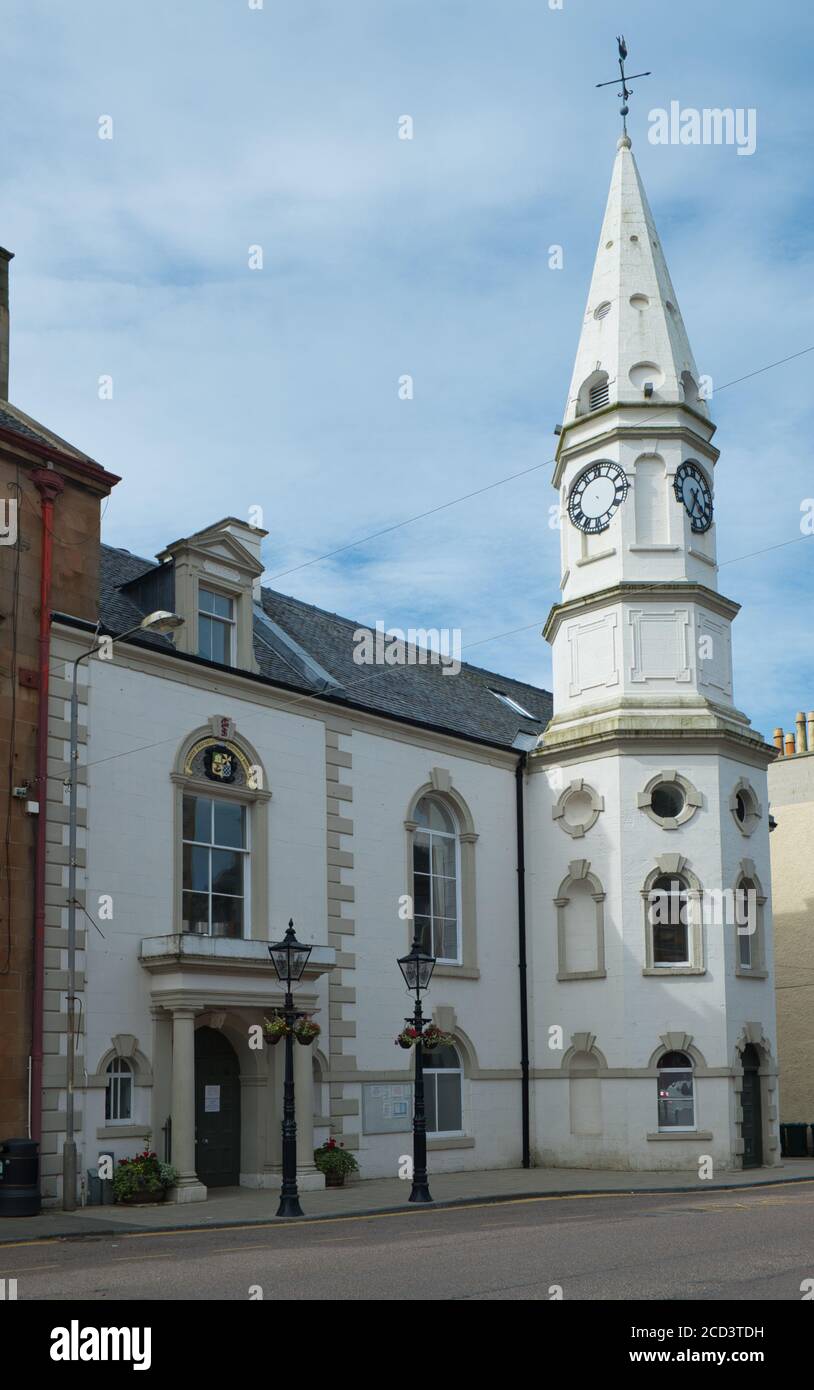 Municipio di Cambeltown costruito nel 1760. È ora un punto focale per l'attività della comunità a Kintyre. 54 Main Street, Campbeltown, Argyll, Scozia PA28 6AB Foto Stock