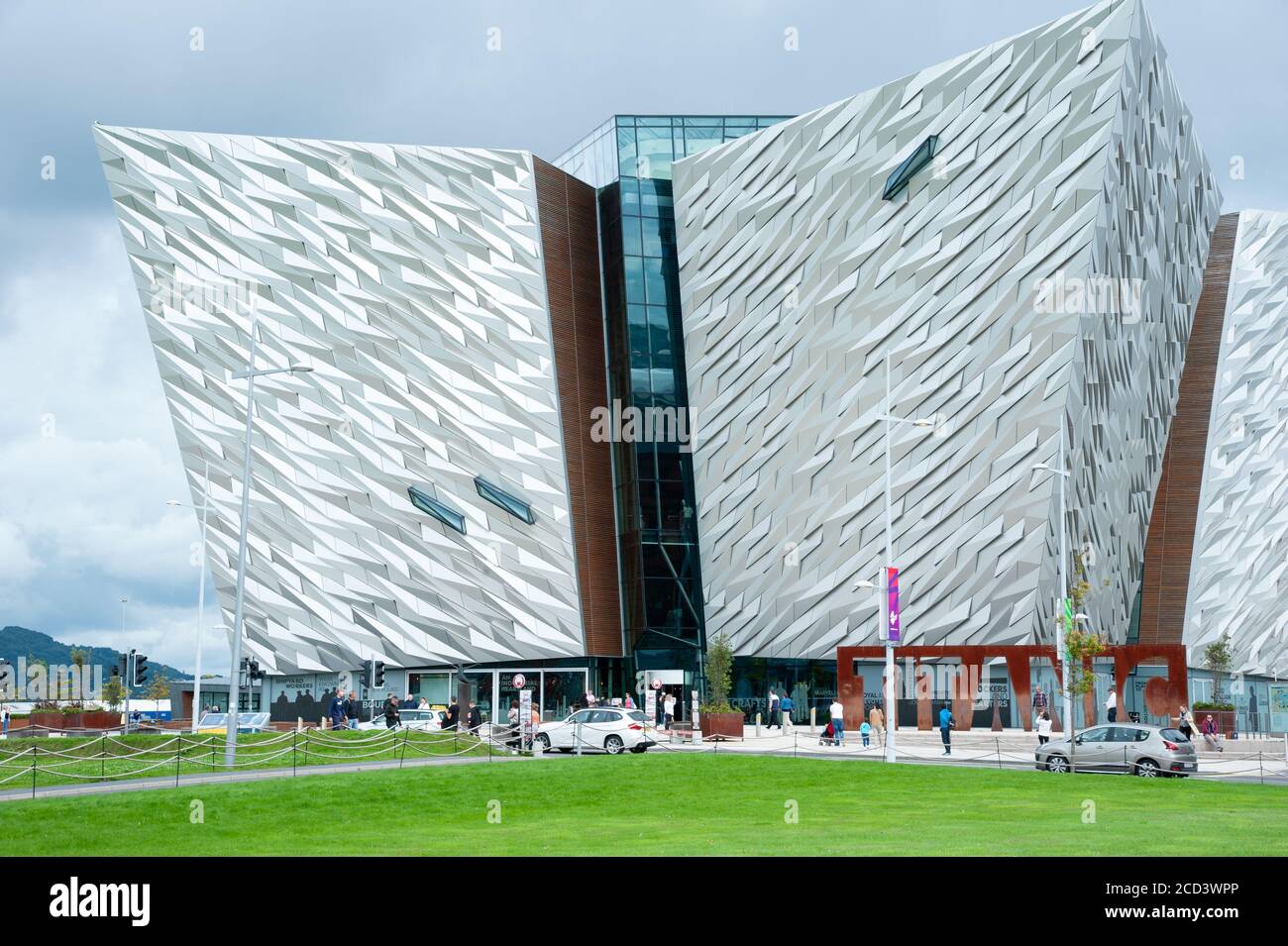 Belfast, Irlanda del Nord - 03 agosto 2019. Museo Titanic Belfast Foto Stock
