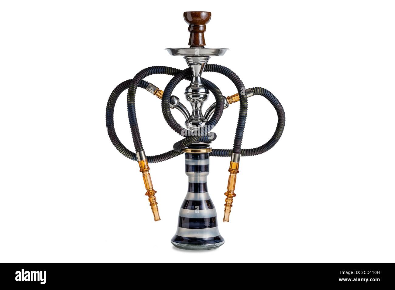 Gancio isolato o tubo dell'acqua con tubo flessibile Foto Stock