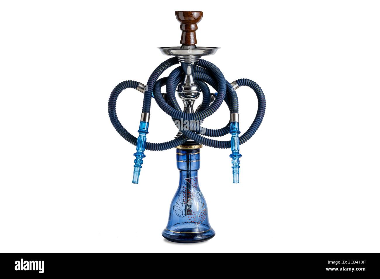 Gancio isolato o tubo dell'acqua con tubo flessibile Foto Stock