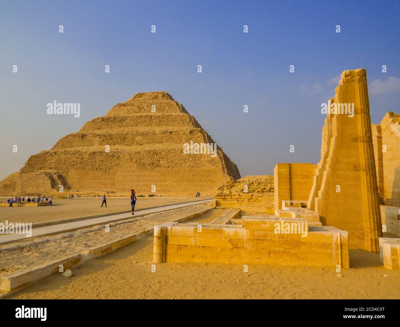 Passo Piramide, Saqqara, Egitto Foto Stock