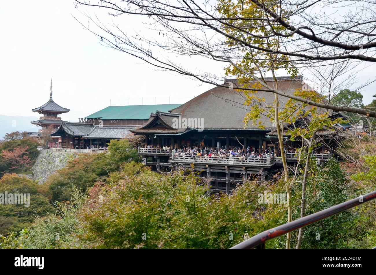 Kiyomizu-dera, tempio buddista giapponese, Kyoto Foto Stock