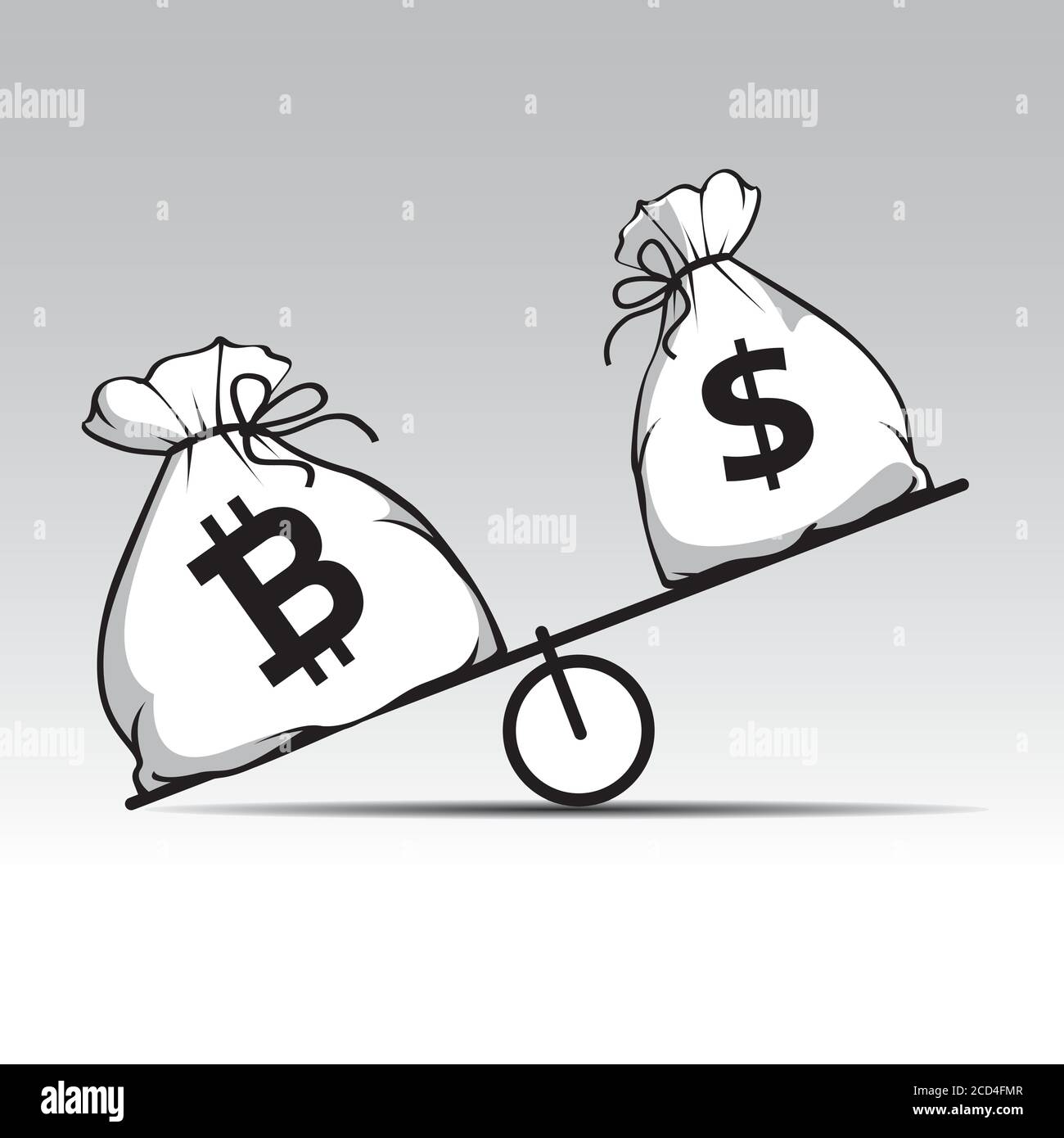 Blockchain, Dolar e Bitcoin icona. Icona peso. Illustrazioni vettoriali e icone. Illustrazione Vettoriale