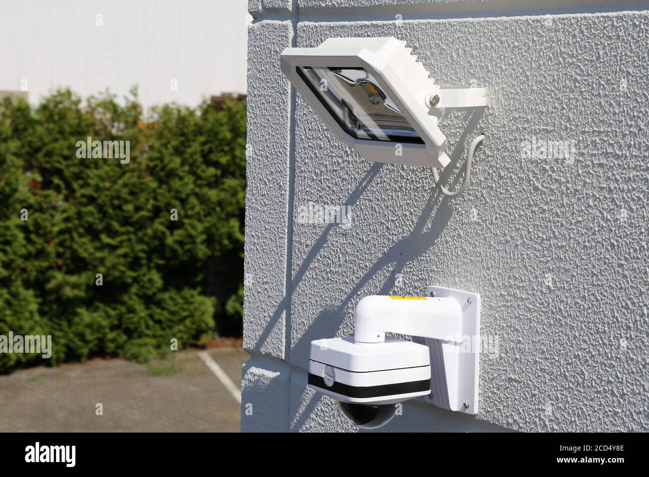 Telecamera di sicurezza, telecamera CCTV Foto Stock
