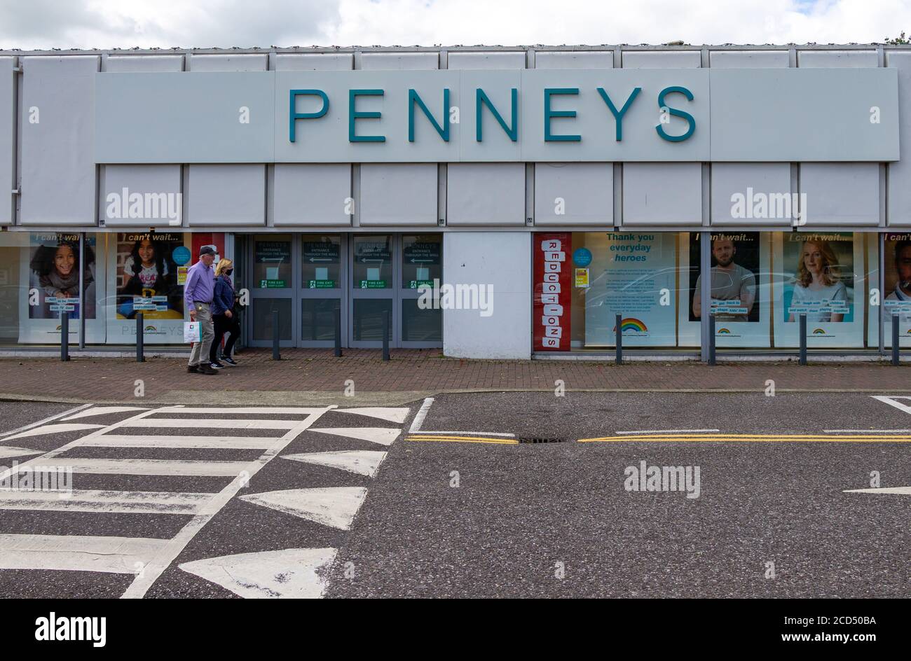 Penneys discount al dettaglio di fronte o di fronte al negozio Foto Stock