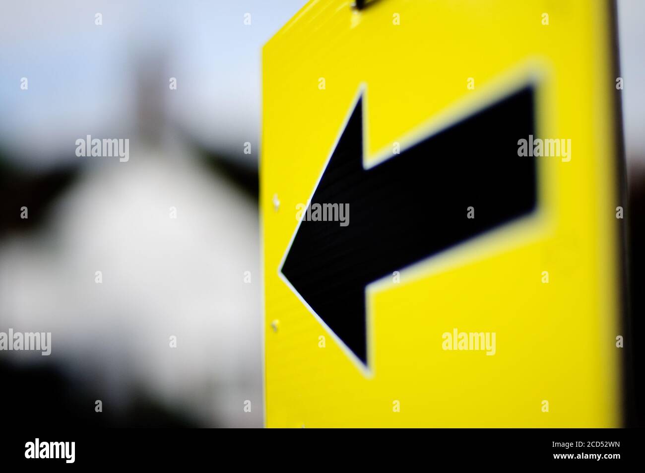 Segno della freccia Foto Stock