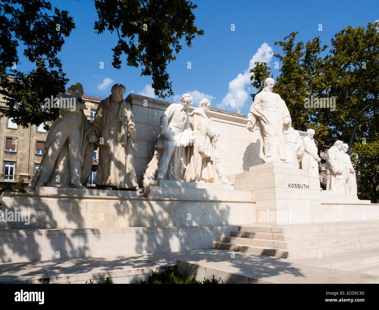 Vista del monumento, Budapest, Ungheria Foto Stock