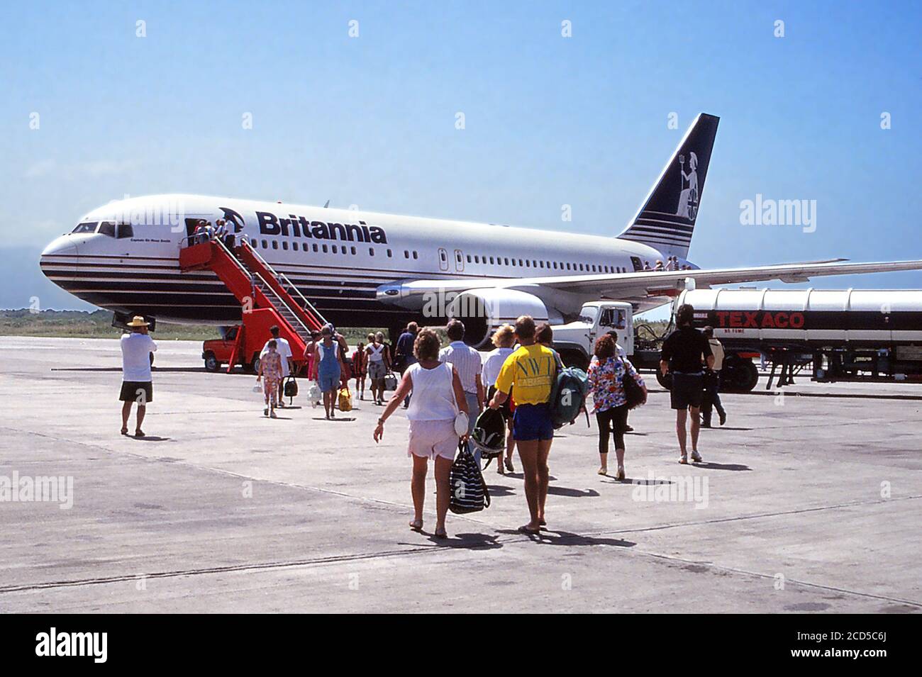 Aereo di linea Boeing Jet (1990) Foto Stock