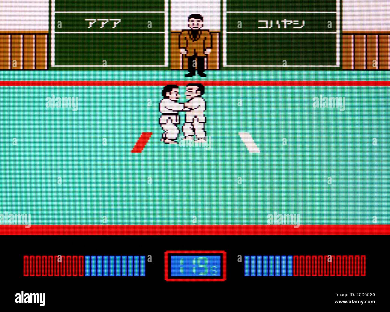 Grande sfida! Juudou Senshuken - Nintendo Famicom Disk System Videogioco - solo per uso editoriale Foto Stock