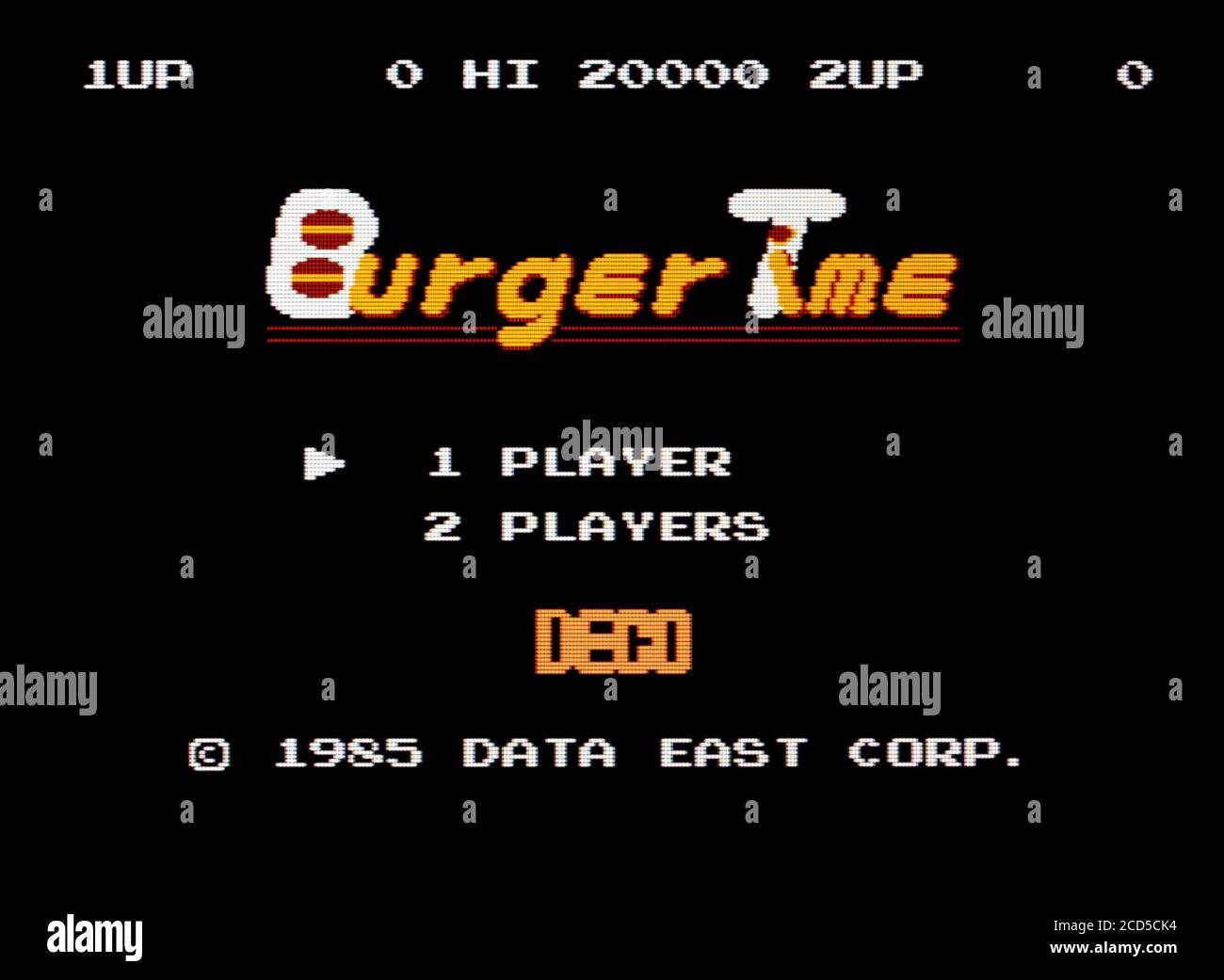 BurgerTime - Nintendo Famicom Disk System Videogioco - uso editoriale solo Foto Stock