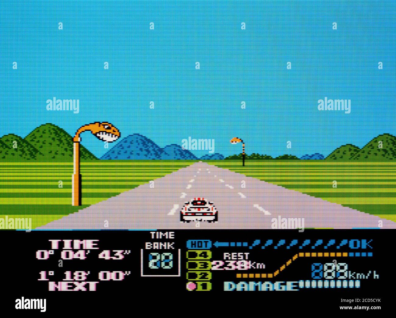 Famicom Grand Prix - 3D Hot Rally - Nintendo Famicom Disk System Videogame - solo per uso editoriale Foto Stock