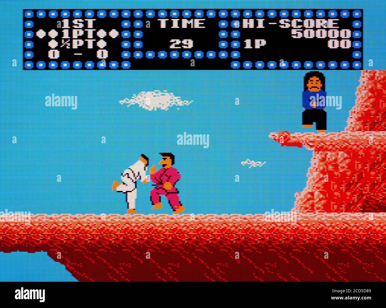 Karate Champ - Nintendo Famicom Disk System Videogioco - Editoriale utilizzare solo Foto Stock
