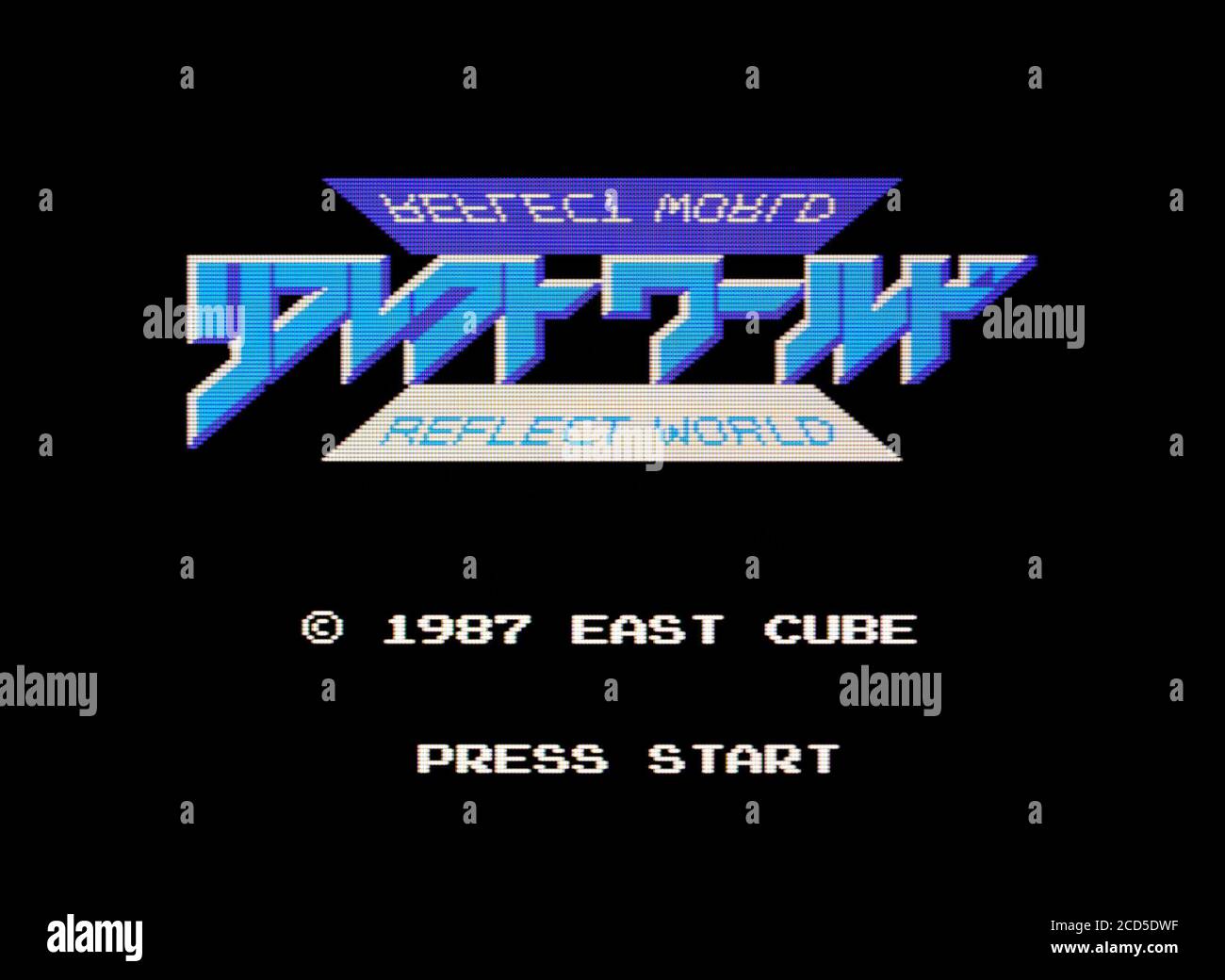 Reflect World - Nintendo Famicom Disk System Videogioco - Editoriale utilizzare solo Foto Stock