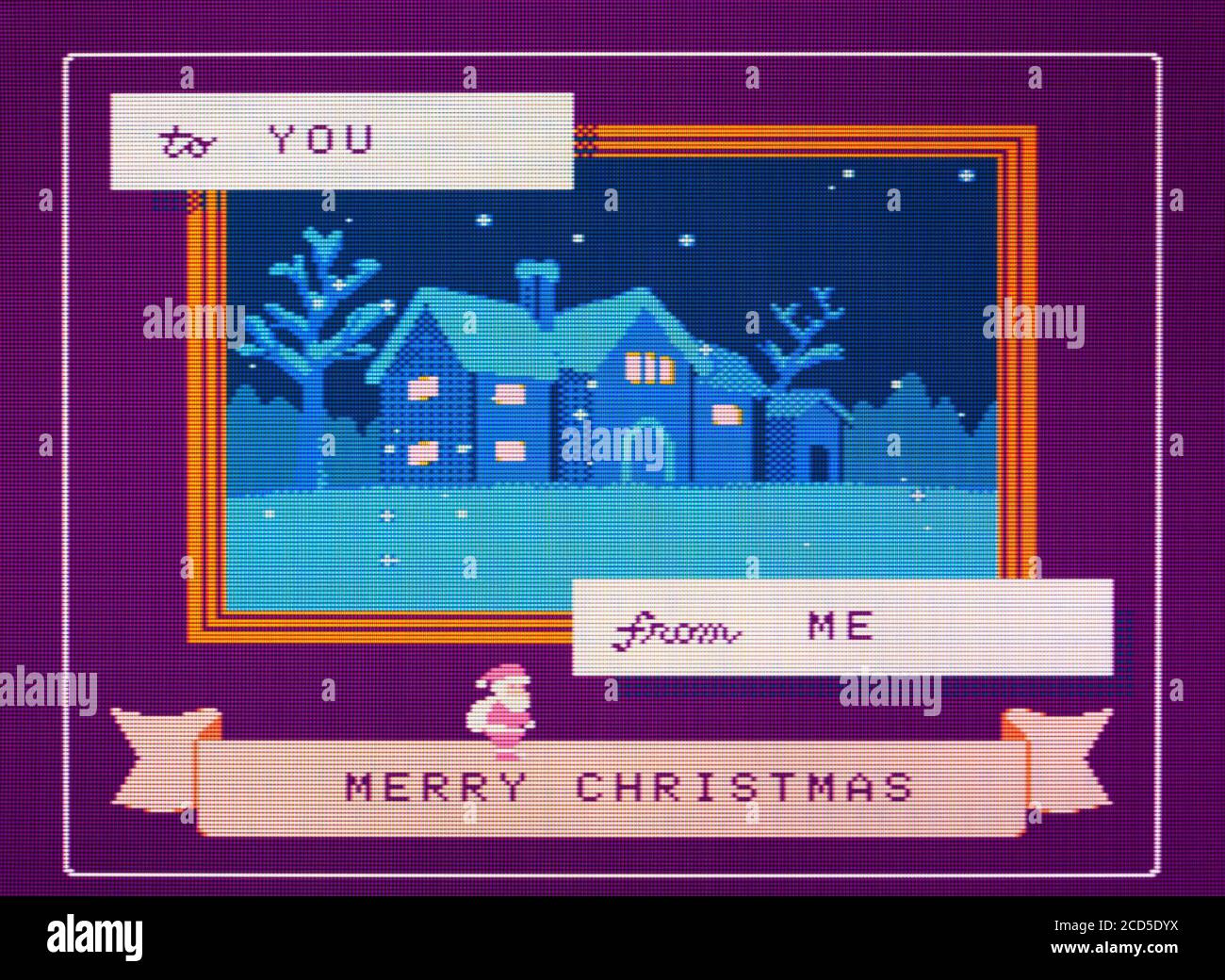 Babbo Natale - Nintendo Famicom Disk System Videogioco - Editoriale utilizzare solo Foto Stock