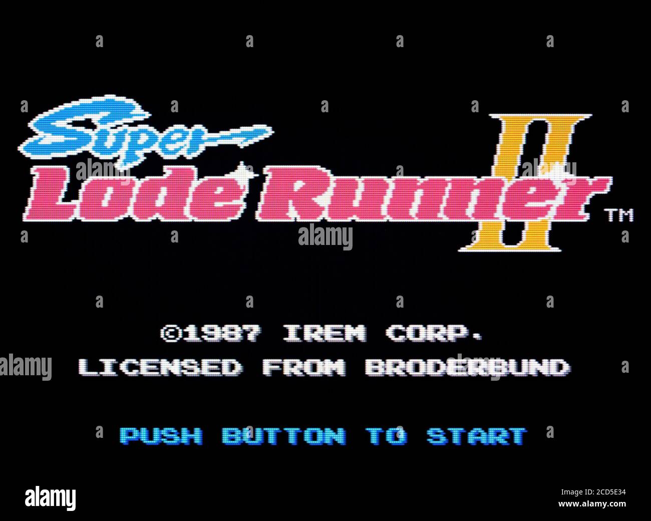 Super Lode Runner II - Videogioco Nintendo Famicom Disk System - solo per uso editoriale Foto Stock