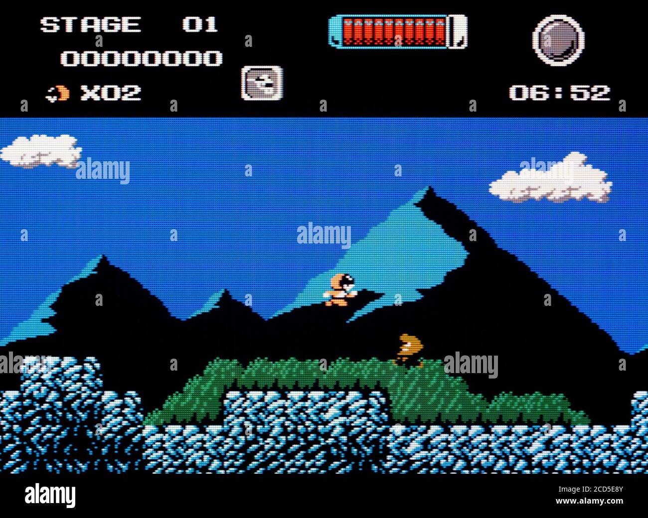 Ultraman - Kaijuu Teikoku no Gyajushuu - Nintendo Famicom Disk System Videogame - solo per uso editoriale Foto Stock